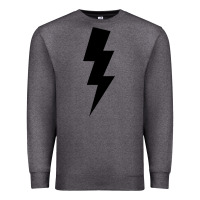 Charcoal Heather lightning bolt Premium Sweatshirt - linhVisuals