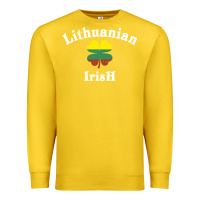Lemon lucky lithuanian irish flag shamrock leaf st patricks day Premium Sweatshirt - linhVisuals