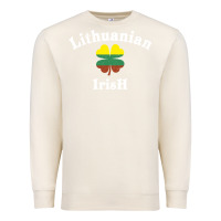 Sandshell lucky lithuanian irish flag shamrock leaf st patricks day Premium Sweatshirt - linhVisuals