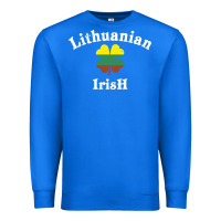 True Royal lucky lithuanian irish flag shamrock leaf st patricks day Premium Sweatshirt - linhVisuals