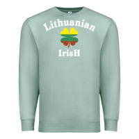 Seafoam lucky lithuanian irish flag shamrock leaf st patricks day Premium Sweatshirt - linhVisuals