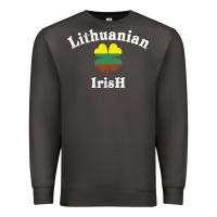 Smoke lucky lithuanian irish flag shamrock leaf st patricks day Premium Sweatshirt - linhVisuals