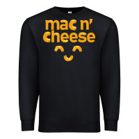 Black mac n' cheese funny macaroni with cheese lover gift Premium Sweatshirt - linhVisuals