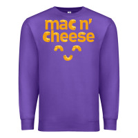 Purple mac n' cheese funny macaroni with cheese lover gift Premium Sweatshirt - linhVisuals