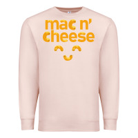 Pale Pink mac n' cheese funny macaroni with cheese lover gift Premium Sweatshirt - linhVisuals
