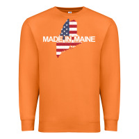 Carrot made in maine american flag funny patriotic state lover gift Premium Sweatshirt - linhVisuals