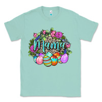 Seafoam Easter Mama Happy Easter Day Classic Tee - CowGirlArtShop