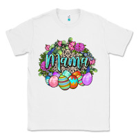 White Easter Mama Happy Easter Day Classic Tee - CowGirlArtShop