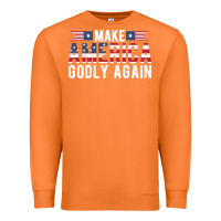 Carrot make america godly again american flag letters christian quote Premium Sweatshirt - linhVisuals