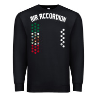 Black mexican flag air accordion music instrument lover gift Premium Sweatshirt - linhVisuals