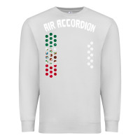 Dove Grey mexican flag air accordion music instrument lover gift Premium Sweatshirt - linhVisuals