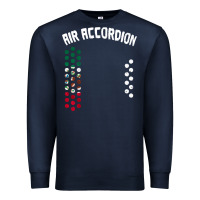 Navy mexican flag air accordion music instrument lover gift Premium Sweatshirt - linhVisuals