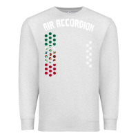 Oatmeal Heather mexican flag air accordion music instrument lover gift Premium Sweatshirt - linhVisuals