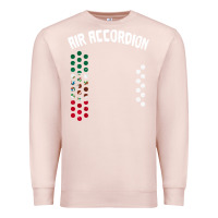 Pale Pink mexican flag air accordion music instrument lover gift Premium Sweatshirt - linhVisuals
