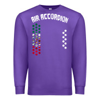 Purple mexican flag air accordion music instrument lover gift Premium Sweatshirt - linhVisuals