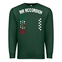 Sports Green mexican flag air accordion music instrument lover gift Premium Sweatshirt - linhVisuals