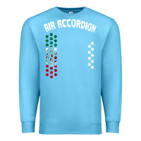 Ocean Blue mexican flag air accordion music instrument lover gift Premium Sweatshirt - linhVisuals