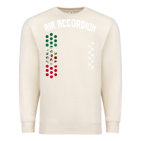 Sandshell mexican flag air accordion music instrument lover gift Premium Sweatshirt - linhVisuals