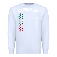 White mexican flag air accordion music instrument lover gift Premium Sweatshirt - linhVisuals
