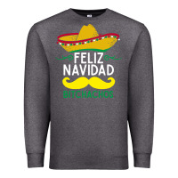 Charcoal Heather mexicans say feliz navidad bitchahos funny merry christmas sombrero Premium Sweatshirt - linhVisuals