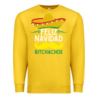Lemon mexicans say feliz navidad bitchahos funny merry christmas sombrero Premium Sweatshirt - linhVisuals