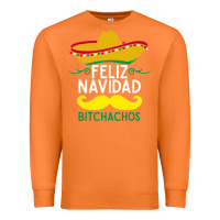 Carrot mexicans say feliz navidad bitchahos funny merry christmas sombrero Premium Sweatshirt - linhVisuals
