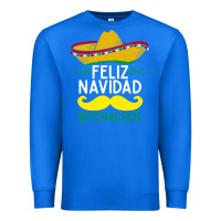True Royal mexicans say feliz navidad bitchahos funny merry christmas sombrero Premium Sweatshirt - linhVisuals