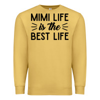 Antique Gold mimi life is the best life blessed grandma mom cute gift Premium Sweatshirt - linhVisuals