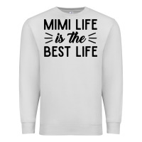 Dove Grey mimi life is the best life blessed grandma mom cute gift Premium Sweatshirt - linhVisuals