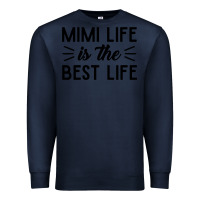 Navy mimi life is the best life blessed grandma mom cute gift Premium Sweatshirt - linhVisuals