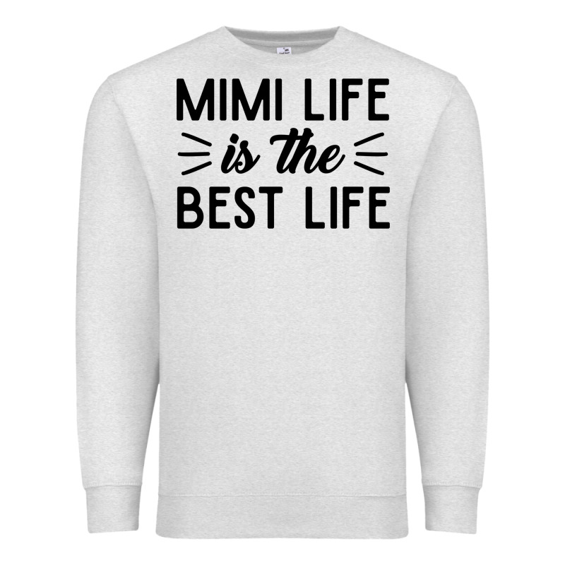 Mimi Life Is The Best Life Blessed Grandma Mom Cute Gift Premium Sweatshirt by linhVisuals | Teevron