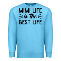 Ocean Blue mimi life is the best life blessed grandma mom cute gift Premium Sweatshirt - linhVisuals