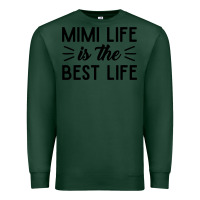 Sports Green mimi life is the best life blessed grandma mom cute gift Premium Sweatshirt - linhVisuals