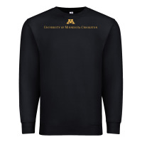 Black University of Minnesota Crookston, apparel Premium Sweatshirt - linhVisuals
