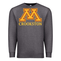 Charcoal Heather minnesota crookston, apparel Premium Sweatshirt - linhVisuals