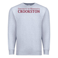 Heather Grey University of Minnesota Crookston, apparel Premium Sweatshirt - linhVisuals