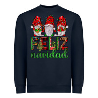 Navy feliz navidad gnomies Heavyweight Sweatshirt - JahusDesignShop