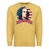 Antique Gold benjamin franklin Premium Sweatshirt - linhVisuals