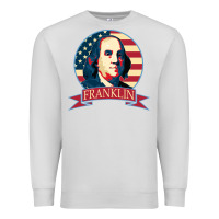 Dove Grey benjamin franklin Premium Sweatshirt - linhVisuals