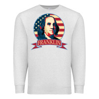 Oatmeal Heather benjamin franklin Premium Sweatshirt - linhVisuals