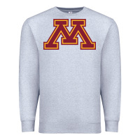 Heather Grey university of minnesota, Apparel Premium Sweatshirt - linhVisuals