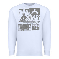White gurps illuminati classic Premium Sweatshirt - linhVisuals