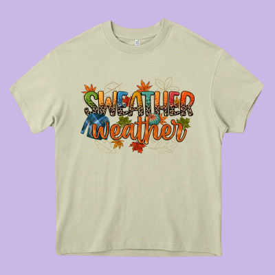 Sweather Weather Heavy Core Tee Designed By Cowgirlartshop