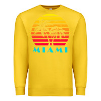 Lemon miami 80s sunset Premium Sweatshirt - linhVisuals