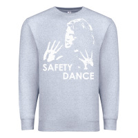 Heather Grey safety dance Premium Sweatshirt - linhVisuals