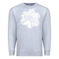 Heather Grey the fantasy trip megahex dragon Premium Sweatshirt - linhVisuals
