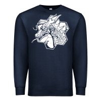 Navy the fantasy trip megahex dragon Premium Sweatshirt - linhVisuals