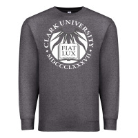 Charcoal Heather clark university Premium Sweatshirt - linhVisuals