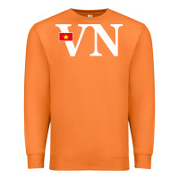 Carrot Vietnam Flag and Country Initials Premium Sweatshirt - linhVisuals