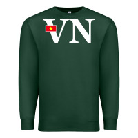 Sports Green Vietnam Flag and Country Initials Premium Sweatshirt - linhVisuals